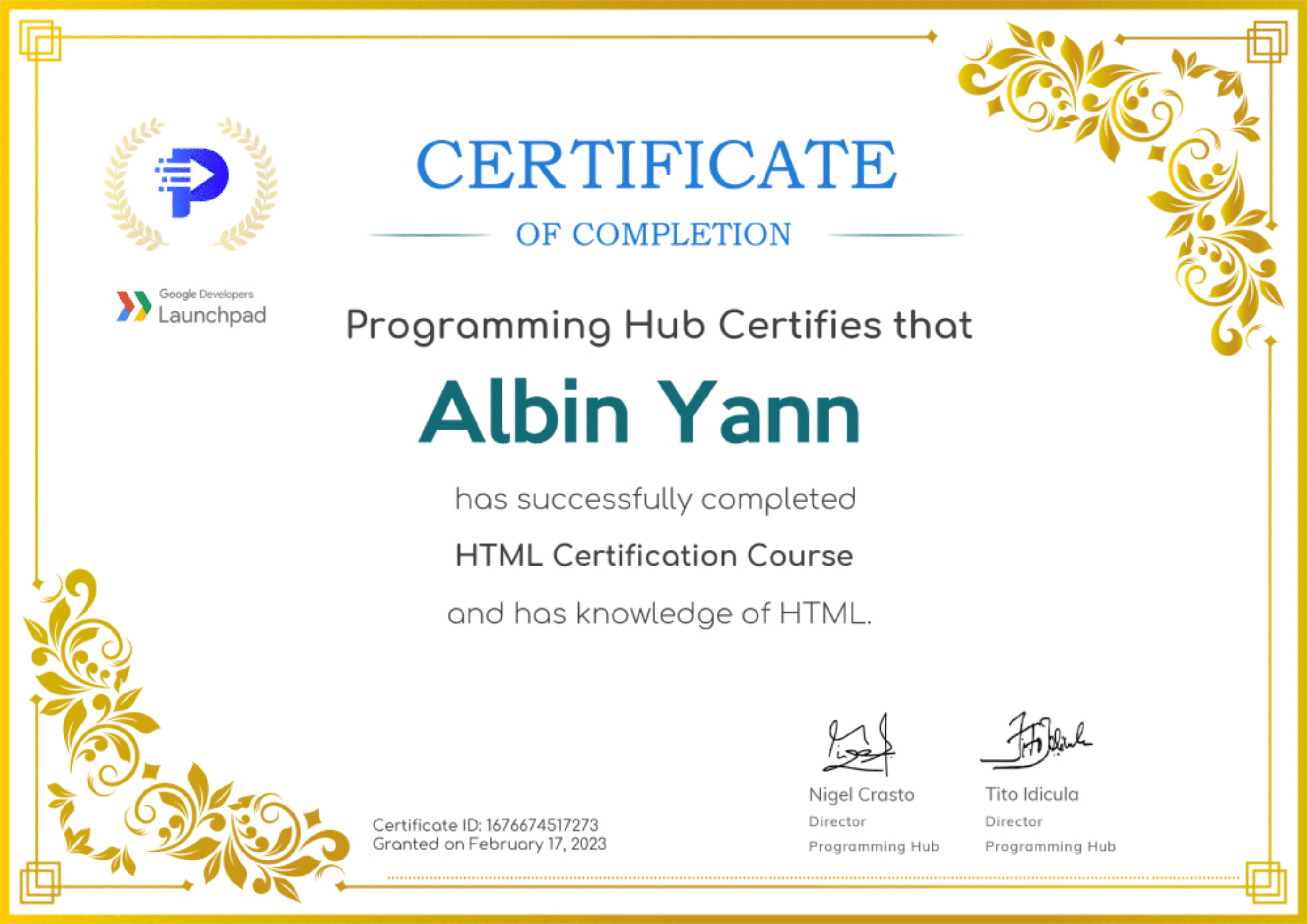 Yann-Albin-HTML